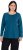 Ulla Popken Basic Round Neck Long Sleeve Slim Fit Cotton Tee Cerulean - T-särgid - 
