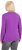 Ulla Popken Basic Round Neck Long Sleeve Slim Fit Cotton Tee Purple - T-särgid - 