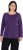 Ulla Popken Basic Round Neck Long Sleeve Slim Fit Cotton Tee Deep Violet - T-särgid - 