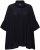 Ulla Popken Sparkling Draped Collared Tee Navy Blue - Trükitud/pildiga T-särgid naistele - 