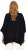 Ulla Popken Sparkling Draped Collared Tee Navy Blue - Trükitud/pildiga T-särgid naistele - 
