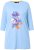 Ulla Popken Floral Motif 3/4 Sleeve Tunic Tee Light Blue - Trükitud/pildiga T-särgid naistele - 