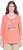 Ulla Popken Make It Amazing 3/4 Sleeve Graphic Tee Coral - Trükitud/pildiga T-särgid naistele - 