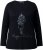 Ulla Popken Holiday Long Sleeve Graphic Tee Black - Trükitud/pildiga T-särgid naistele - 