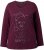 Ulla Popken Holiday Long Sleeve Graphic Tee Plum - Trükitud/pildiga T-särgid naistele - 