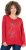 Ulla Popken Holiday Long Sleeve Graphic Tee Salsa Red - Trükitud/pildiga T-särgid naistele - 
