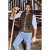jP1880 Finest Goat Suede Traditional Vest Dark Brown - Trachten & Oktoberfest - Oktoberfesti riided suurtes suurustes (Trachten)