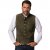jP1880 Finest Goat Suede Traditional Vest Dark Brown - Trachten & Oktoberfest - Oktoberfesti riided suurtes suurustes (Trachten)