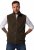 JP1880 Fleece Vest Stand-up Collar Brown - Jakid ja joped - Joped, suured suurused: 2XL – 12XL