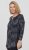Scandinavian Caramel Triangles Tunic Dark Blue - Trükitud/pildiga T-särgid naistele - 