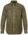 JP1880 Denim Shirt Long Sleeve Olive Green - Särgid - Meeste suured särgid 2XL – 8XL