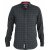 D555 Taylor Long Sleeve Shirt Charcoal - Särgid - Meeste suured särgid 2XL – 8XL
