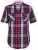 D555 Terell Shirt Navy/Red - Särgid - Meeste suured särgid 2XL – 8XL