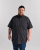 Motley Denim Zagreb Lühikeste Varrukatega Särk Tumehall - Särgid - Meeste suured särgid 2XL – 8XL