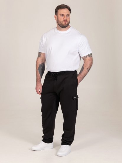 D555 Dexter 1 Cargo Jogger With Bear Embroidery Must - Dressipüksid ja -šortsid - Spordipüksid ja Lühikesed Spordipüksid