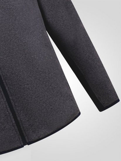 D555 Conrad Detachable Hood Bonded Fleece Zip Through Hoody Tumesinine - Sviitrid ja dressipluusid - Meeste suured kapuutsiga jakid suurustes 2XL – 14XL