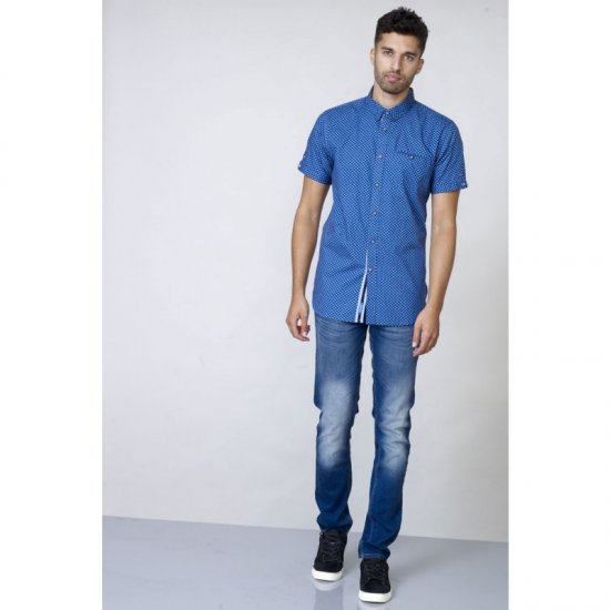 D555 Bobby Short Sleeve Shirt - Särgid - Meeste suured särgid 2XL – 8XL