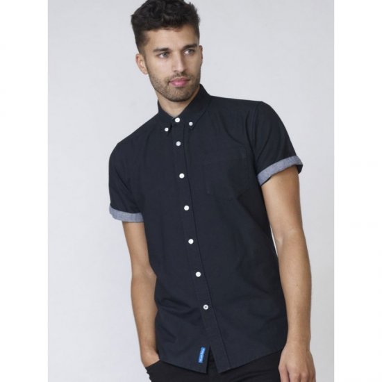 D555 Kevin Oxford Shirt Black - Särgid - Meeste suured särgid 2XL – 8XL