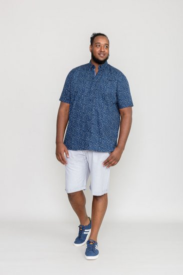 D555 FINDON Print Shirt - Särgid - Meeste suured särgid 2XL – 8XL