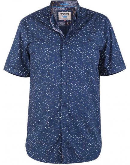 D555 FINDON Print Shirt - Särgid - Meeste suured särgid 2XL – 8XL
