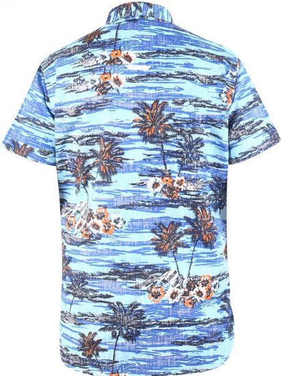 D555 CHARFORD Hawaiian Reverse Printed Shirt - Särgid - Meeste suured särgid 2XL – 8XL