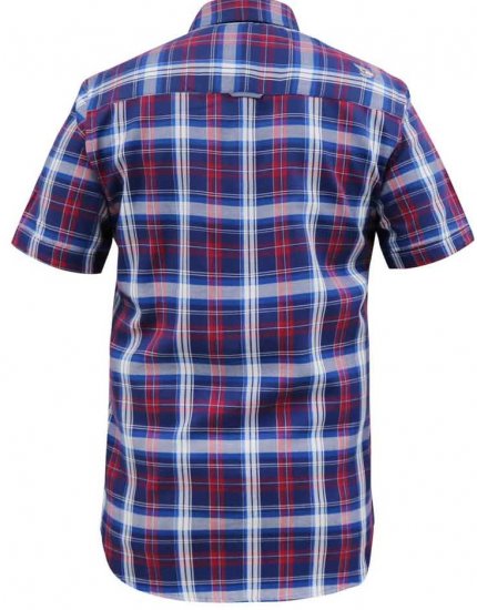 D555 Portland Check Button Down Collar S/S Shirt - Särgid - Meeste suured särgid 2XL – 8XL