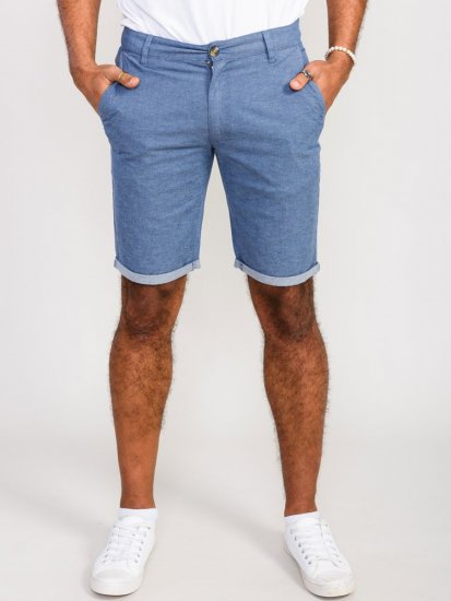 D555 Alderton Stretch Chambray Shorts Navy - Lühikesed püksid - Lühikesed Püksid suured suurused: W40-W60