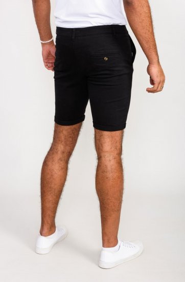 D555 Nelson Stretch Chino Shorts Black - Lühikesed püksid - Lühikesed Püksid suured suurused: W40-W60
