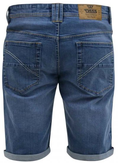 D555 Suffolk Blue Stretch Denim Shorts - Lühikesed püksid - Lühikesed Püksid suured suurused: W40-W60