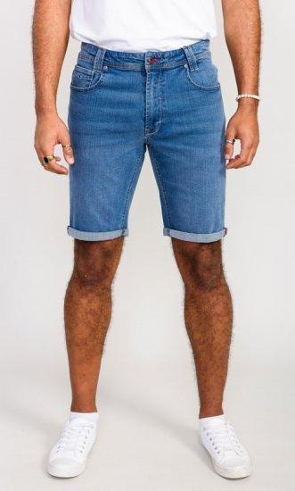 D555 Suffolk Blue Stretch Denim Shorts - Lühikesed püksid - Lühikesed Püksid suured suurused: W40-W60