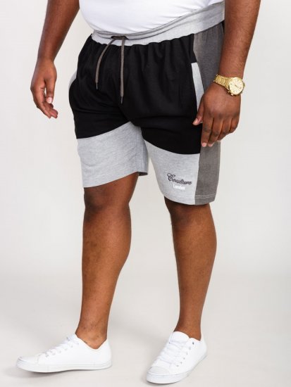 D555 Kirton Couture Elasticated Waistband Shorts Black/Charcoal - Dressipüksid ja -šortsid - Spordipüksid ja Lühikesed Spordipüksid