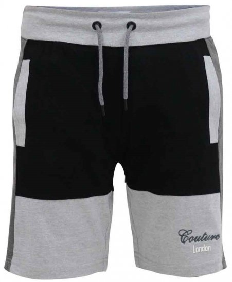 D555 Kirton Couture Elasticated Waistband Shorts Black/Charcoal - Dressipüksid ja -šortsid - Spordipüksid ja Lühikesed Spordipüksid