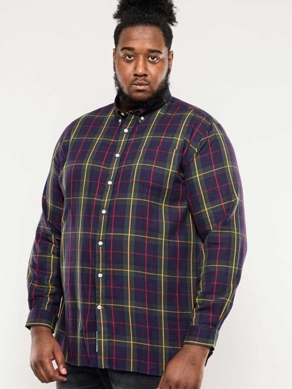 D555 Gladstone Check Button Down Collar Shirt - Särgid - Meeste suured särgid 2XL – 8XL