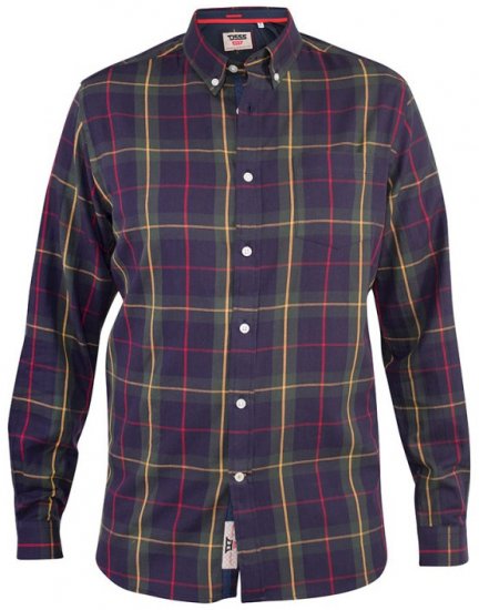 D555 Gladstone Check Button Down Collar Shirt - Särgid - Meeste suured särgid 2XL – 8XL