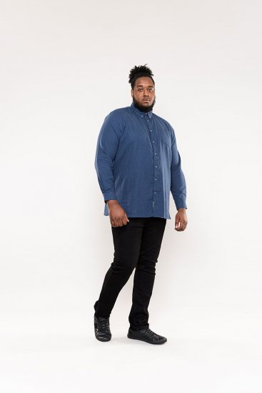 D555 Melbourne Gingham Check Long Sleeve Button Down Shirt - Särgid - Meeste suured särgid 2XL – 8XL