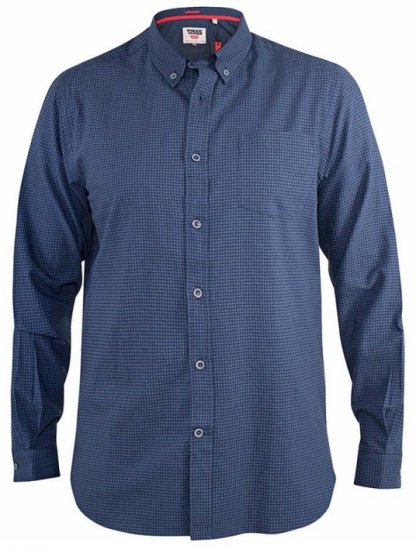 D555 Melbourne Gingham Check Long Sleeve Button Down Shirt - Särgid - Meeste suured särgid 2XL – 8XL