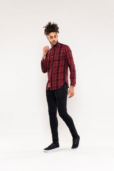 D555 Benalla Check Long Sleeve Button Down Shirt - Särgid - Meeste suured särgid 2XL – 8XL