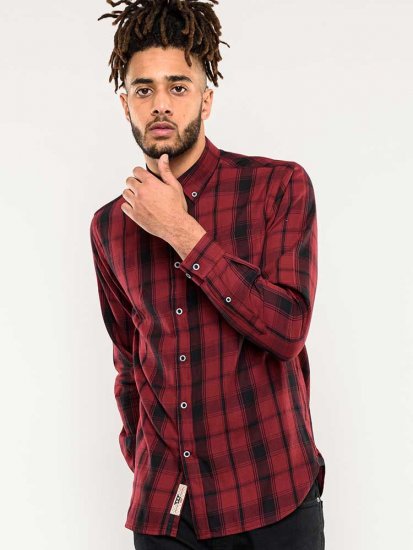 D555 Benalla Check Long Sleeve Button Down Shirt - Särgid - Meeste suured särgid 2XL – 8XL
