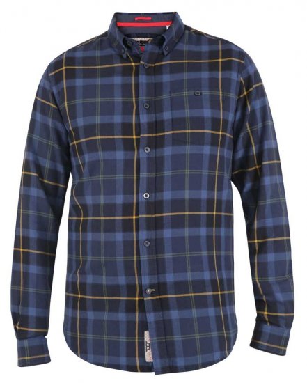 D555 Helston LS Flannel Shirt - Särgid - Meeste suured särgid 2XL – 8XL