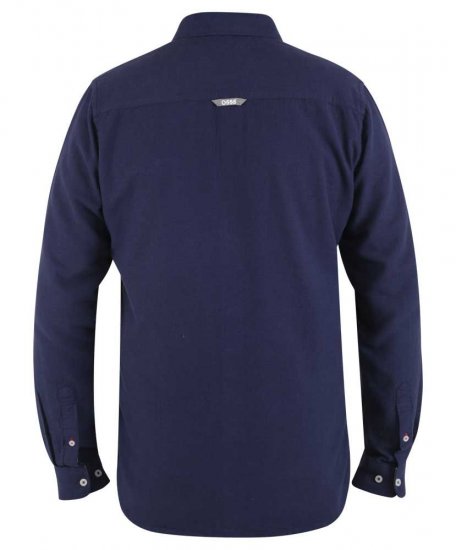 D555 Sennon LS Linen Mix Shirt - Särgid - Meeste suured särgid 2XL – 8XL