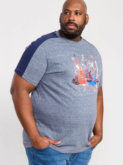 D555 Sharnbrook Electric Legends Guitar Print T-Shirt - T-särgid - Suured T-särgid 2XL – 14XL