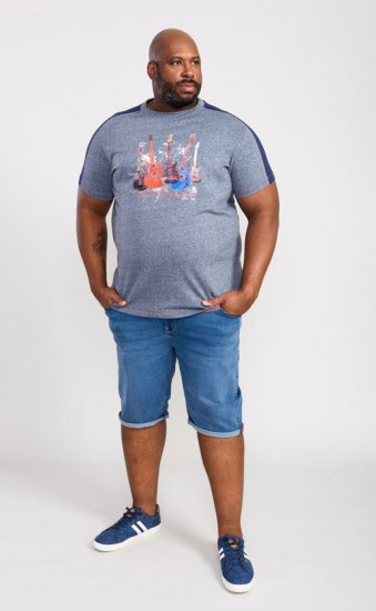 D555 Sharnbrook Electric Legends Guitar Print T-Shirt - T-särgid - Suured T-särgid 2XL – 14XL