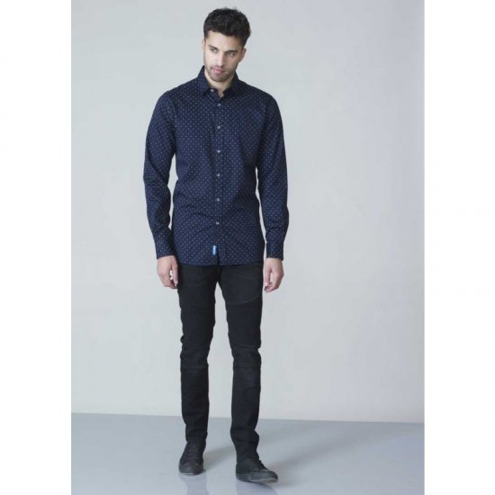 D555 Rashard Long Sleeve Printed Shirt - Särgid - Meeste suured särgid 2XL – 8XL