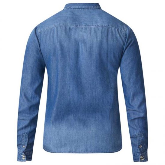 D555 Adcock Long Sleeve Vintage Denim Shirt - Särgid - Meeste suured särgid 2XL – 8XL