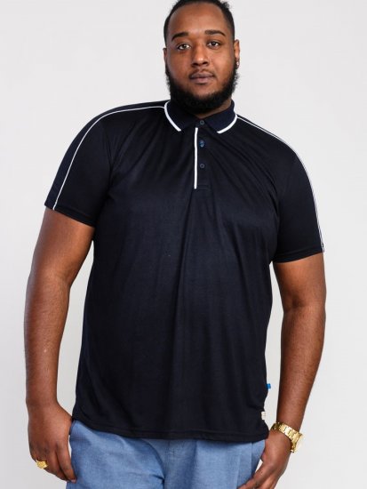 D555 Sussex Jersey Polo Shirt Dark Navy - Polosärgid - Meeste suured polosärgid 2XL – 8XL