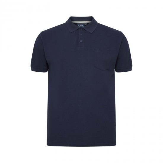 North Latitude Polo Navy Blue - Polosärgid - Meeste suured polosärgid 2XL – 8XL