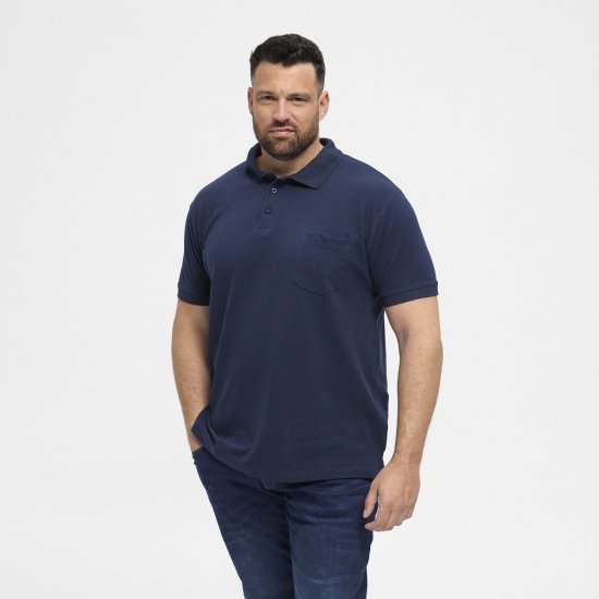 North Latitude Polo Navy Blue - Polosärgid - Meeste suured polosärgid 2XL – 8XL