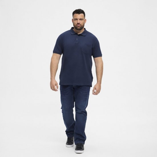 North Latitude Polo Navy Blue - Polosärgid - Meeste suured polosärgid 2XL – 8XL