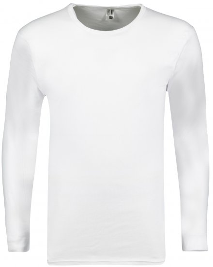 Adamo Royal Fine Ribbed Long sleeve Under-T-shirt White - Aluspesu ja ujumisriided - Aluspesu 2XL-8XL