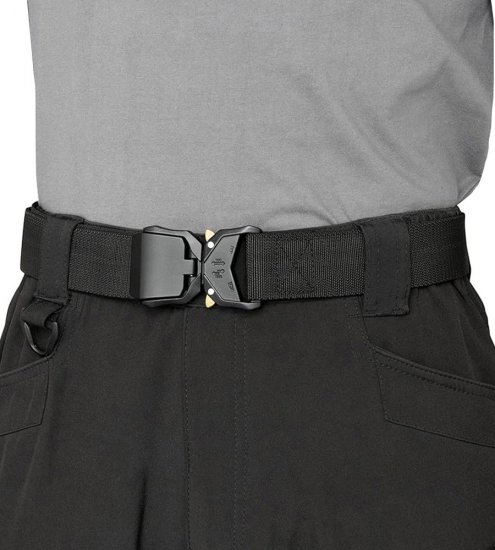 D555 Dale Tactical Stretch Webbing Belt with Heavy Duty Quick Release Buckle Black - Rihmad - Pikad Rihmad W40-W70/2XL-8XL